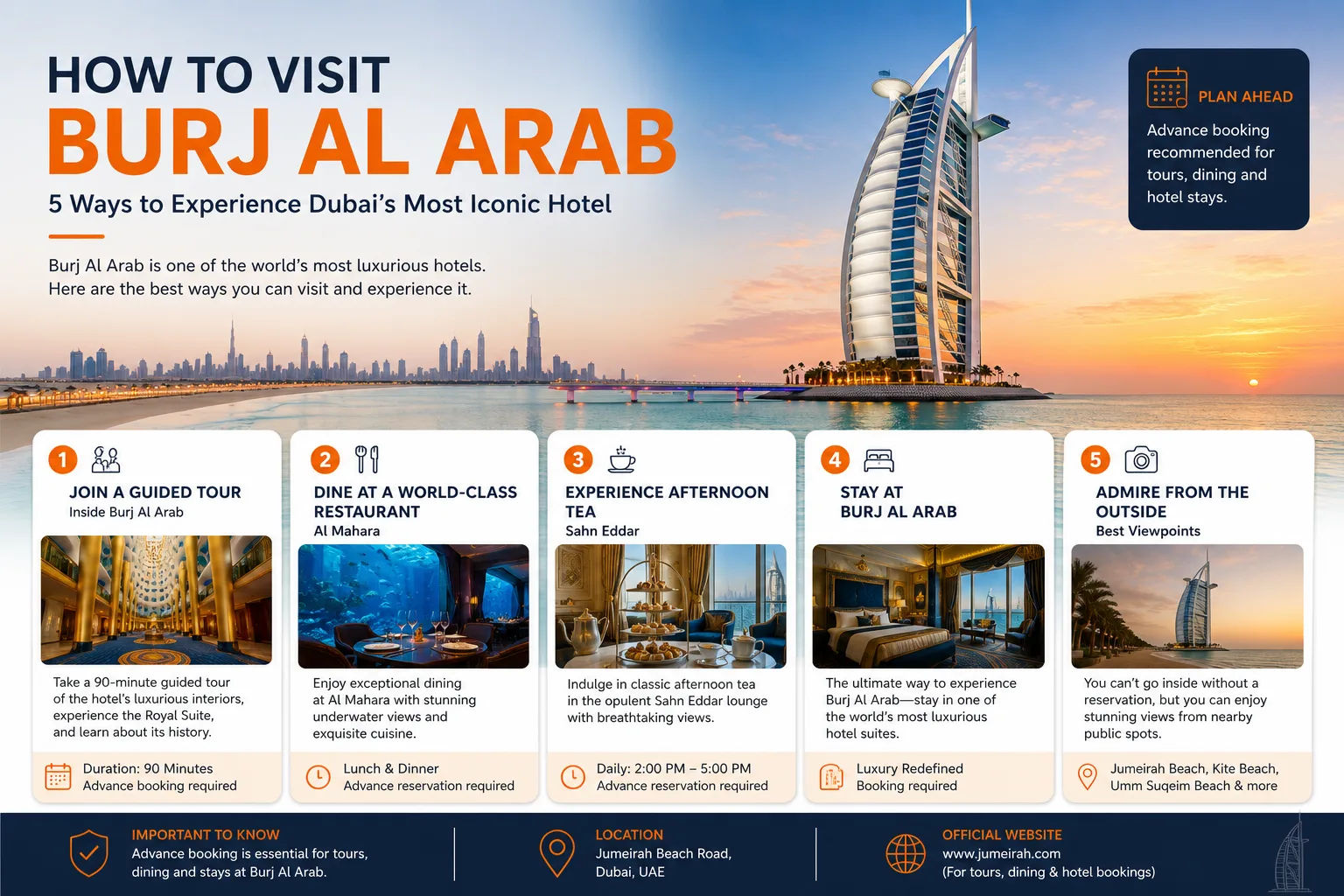 how to visit burj al arab