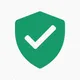 Checkmark with validation shield icon