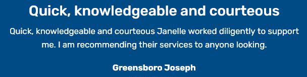 Quick, knowledgeable and courteous