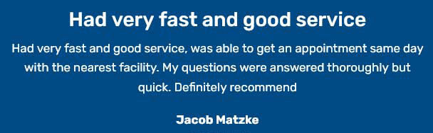 Had very fast and good service