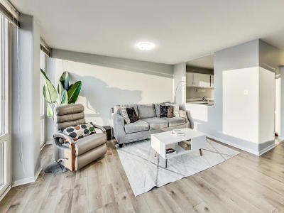 111 E Chestnut Streeterville condo before remodel -- original closed layout Chicago 60611