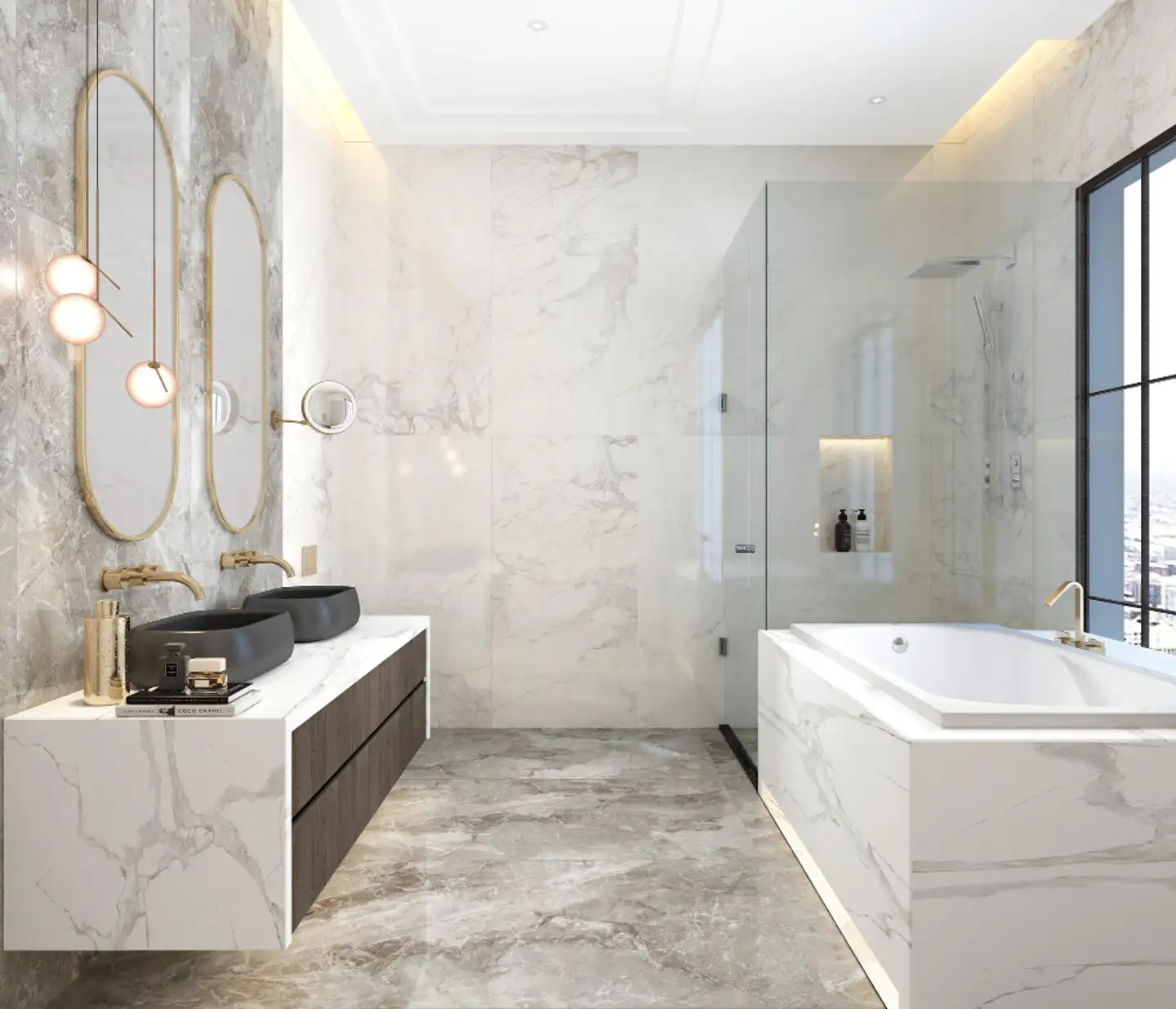 Modern bathroom remodeling in Lakeview Chicago