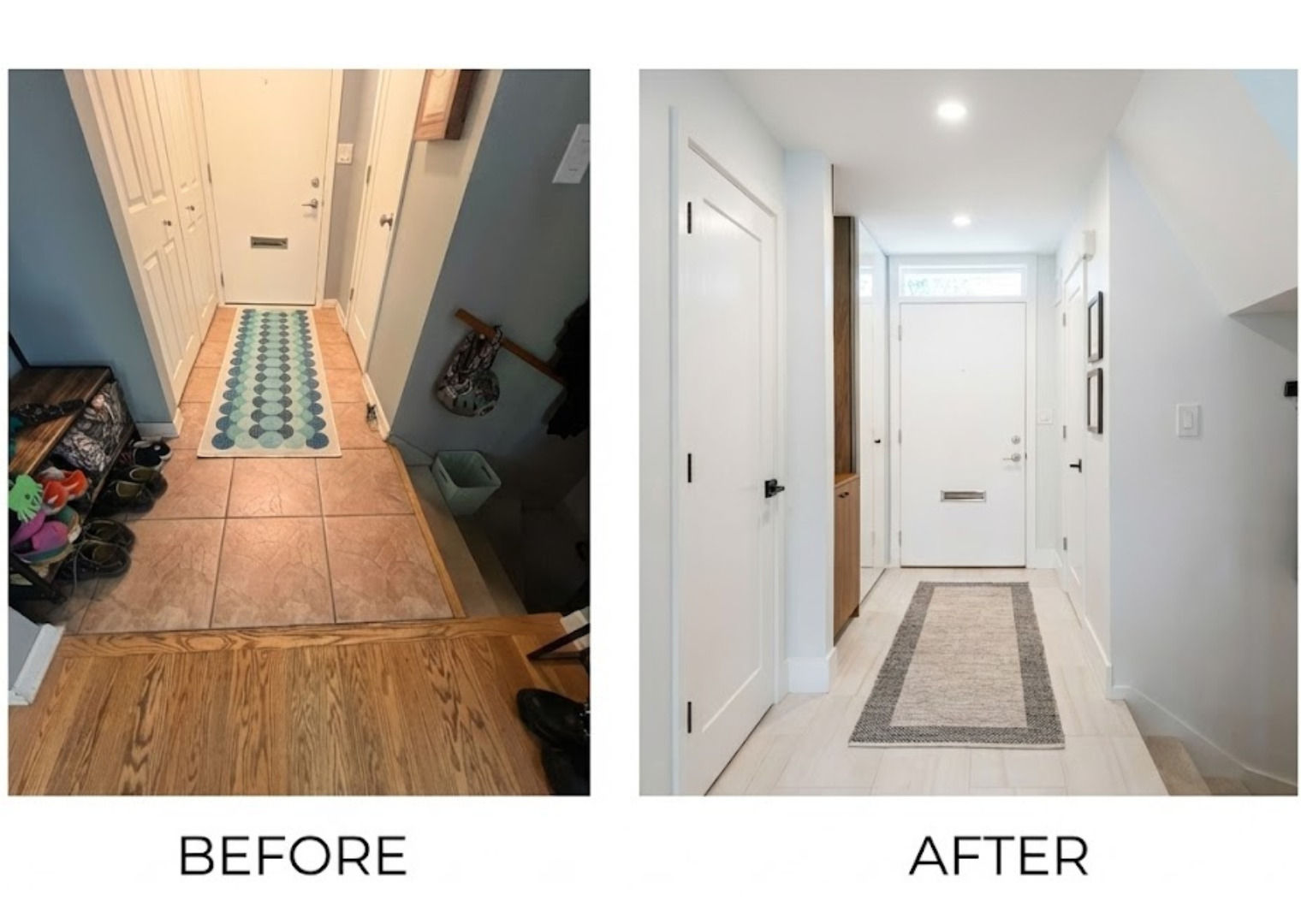 Little Italy townhouse remodel -- finished interior detail by Assembly Squad