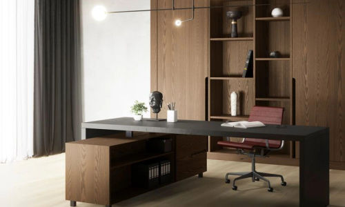 Custom home office built-ins Lincoln Park