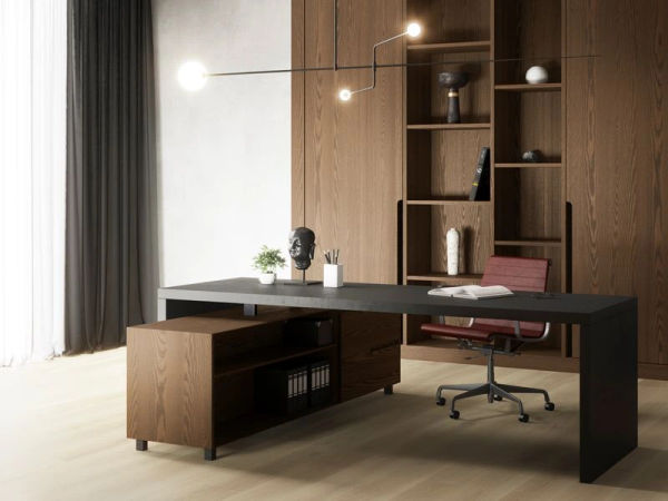 Custom home office cabinets Wilmette