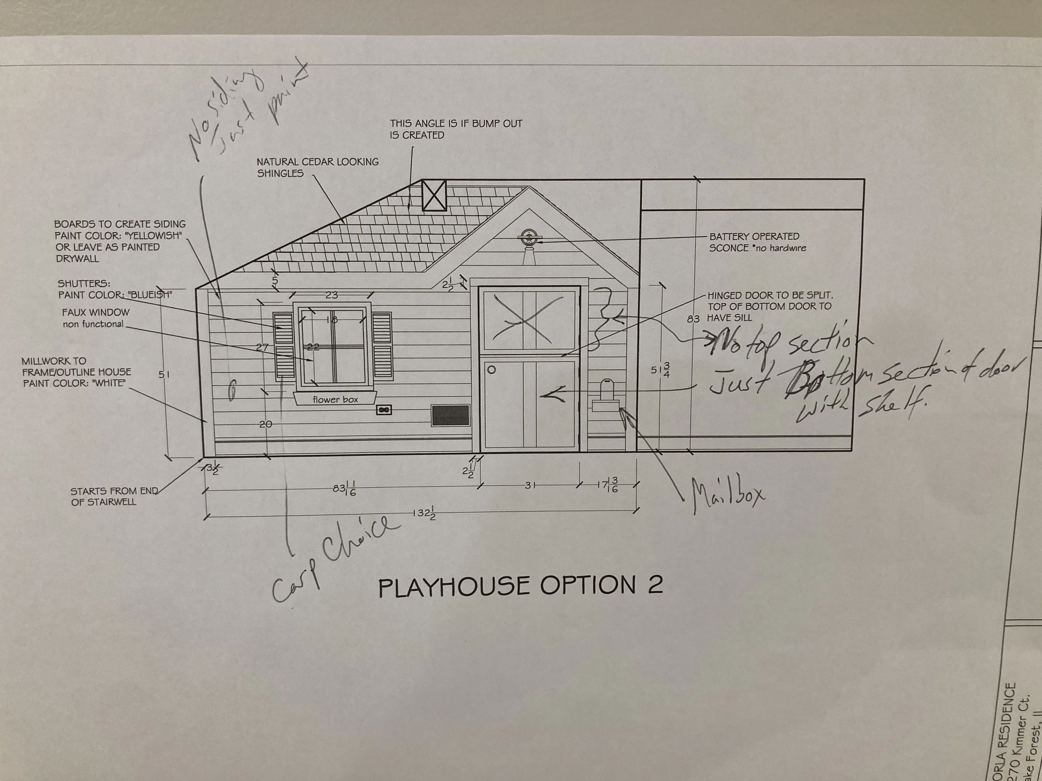 Lake Forest basement playhouse area before remodeling - unfinished concrete space on Kimmer Ct