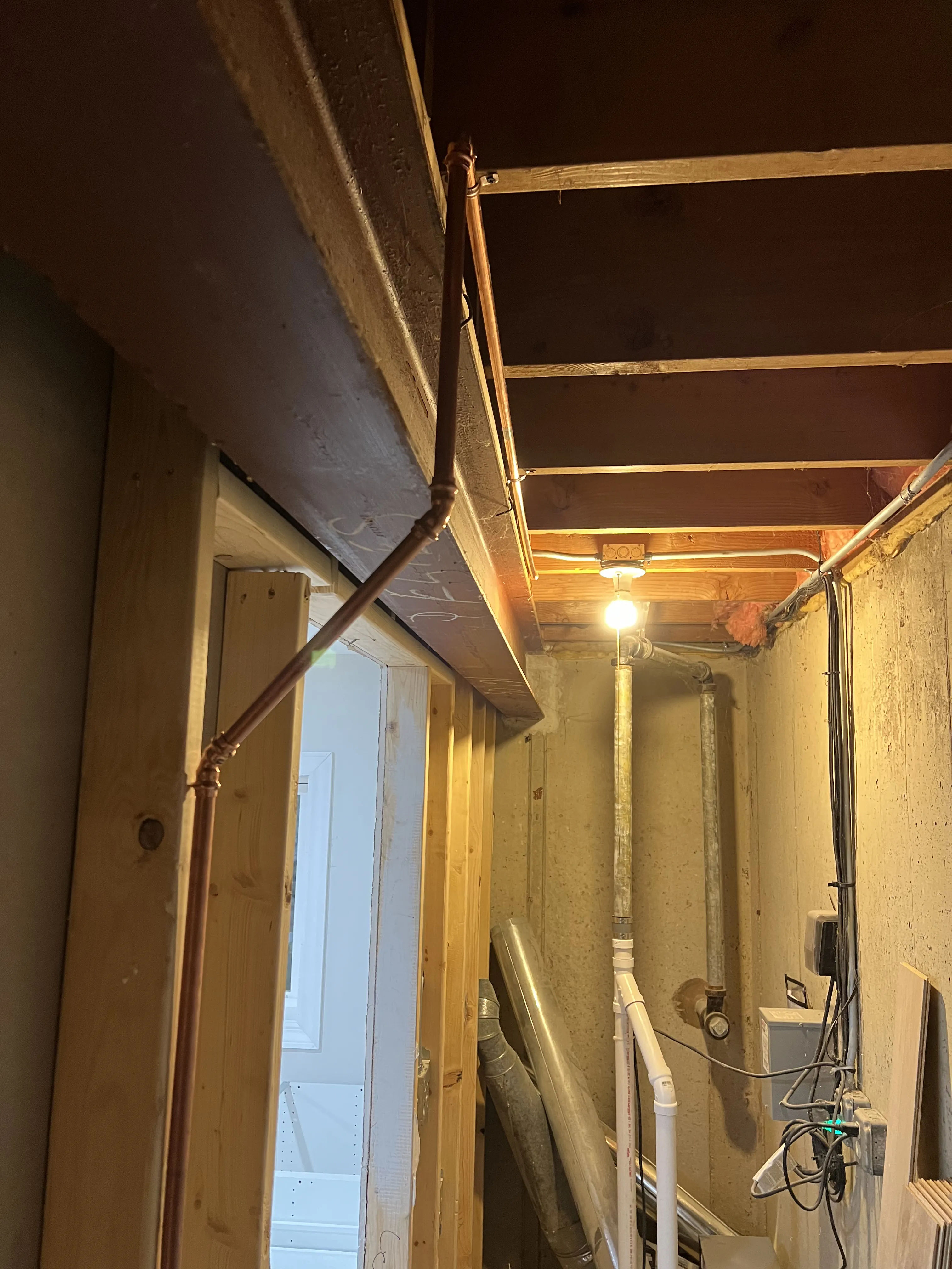 Basement remodeling Lake Forest - before condition overview