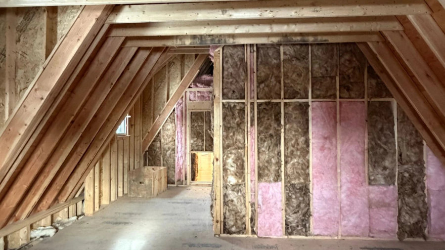 Before - unfinished attic