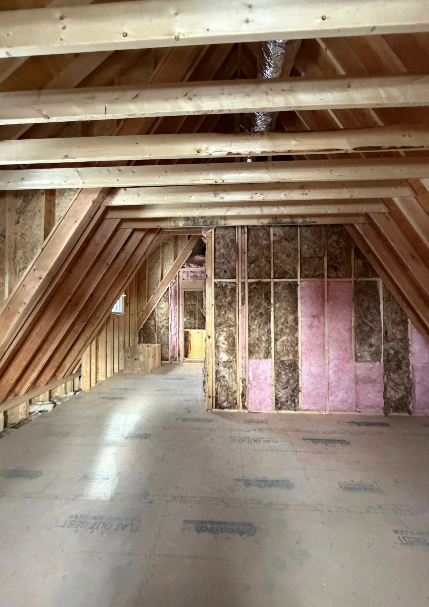 Attic before conversion