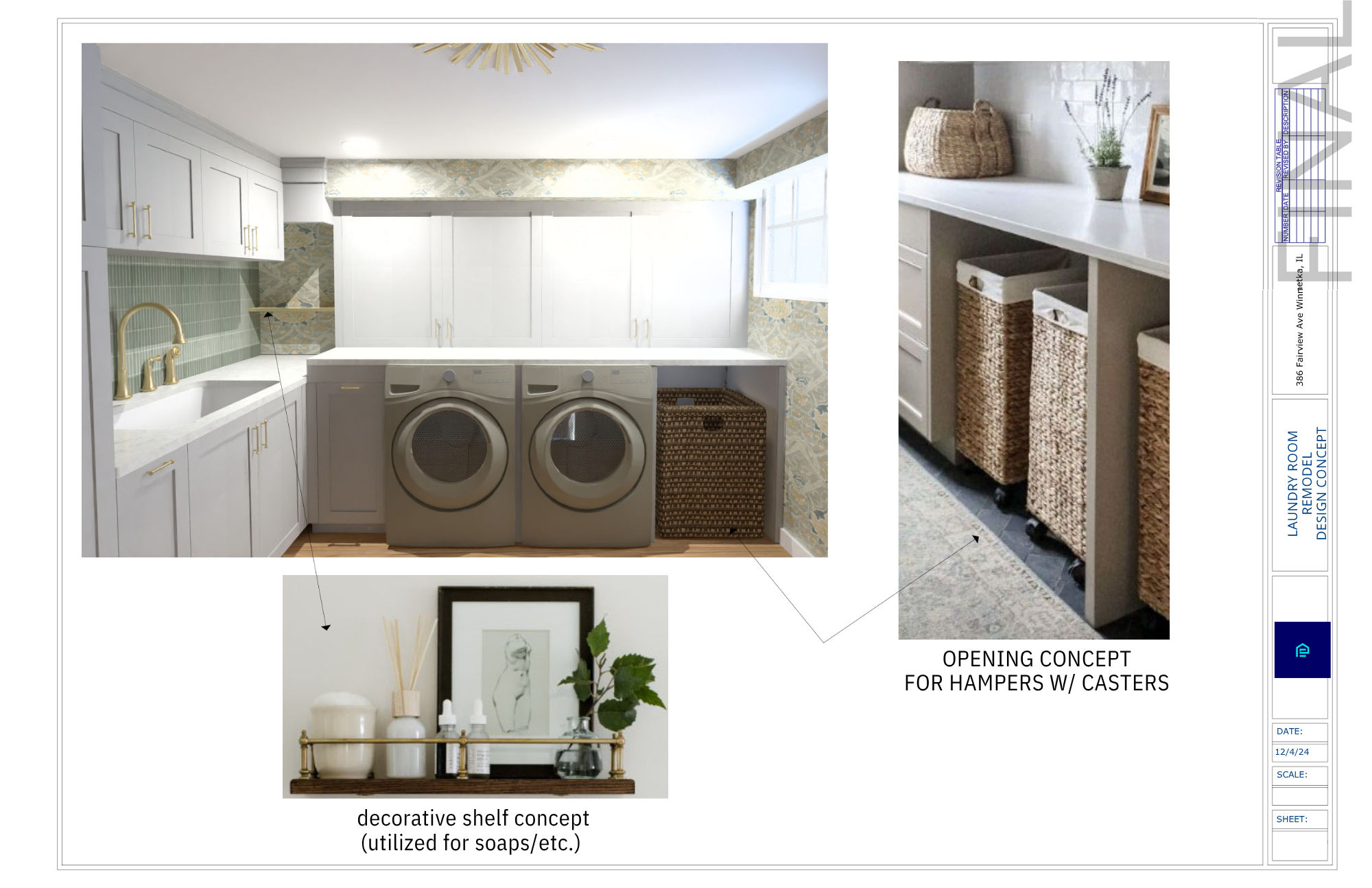 Basement remodel Winnetka - custom cabinet design planning