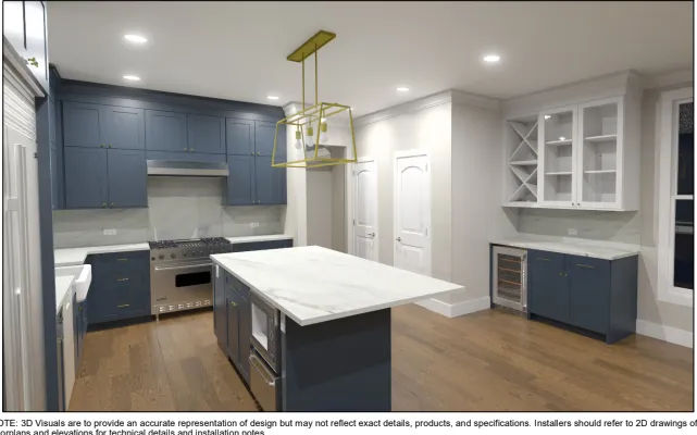 Traditional kitchen design Gold Coast Chicago