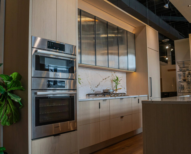 Streeterville high-rise kitchen remodel with open concept island and lake views by Assembly Squad