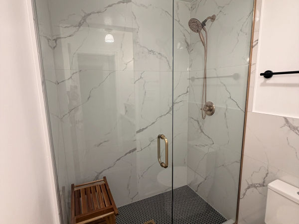 West Town hall bathroom after