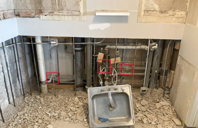Gold Coast condo kitchen and bathroom remodeling at 1010 N Lake Shore Drive by Assembly Squad