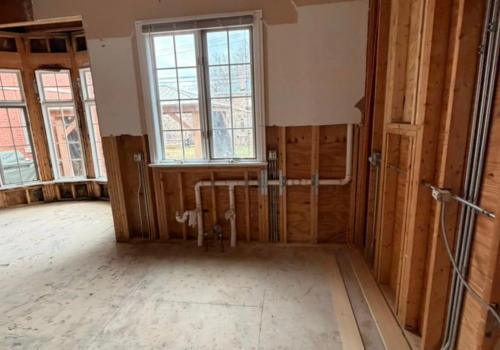 Wicker Park kitchen remodel during demolition phase Chicago