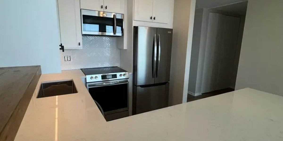 111 E Chestnut Streeterville open concept kitchen after remodel