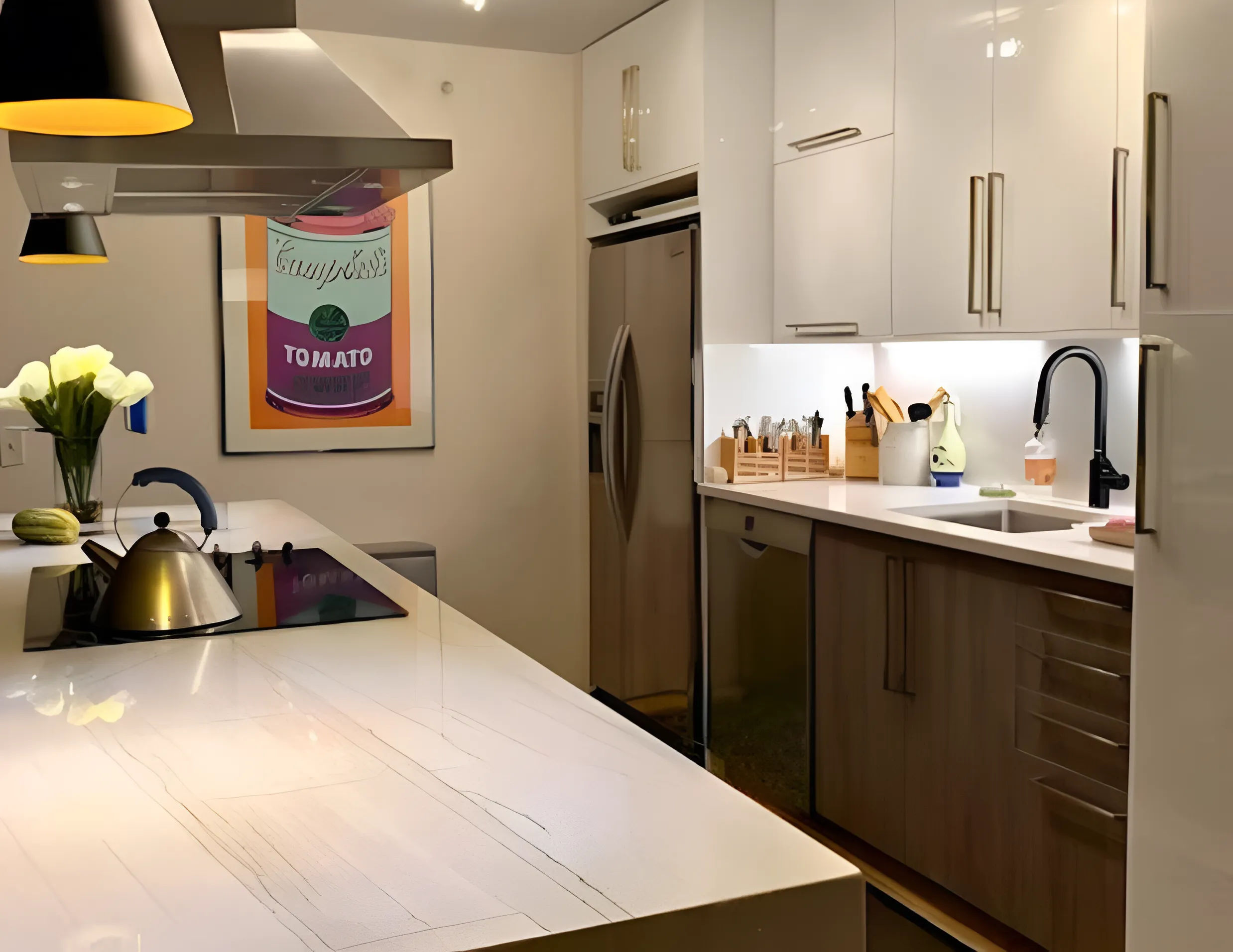 Kitchen island view