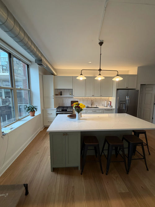 Kitchen island after