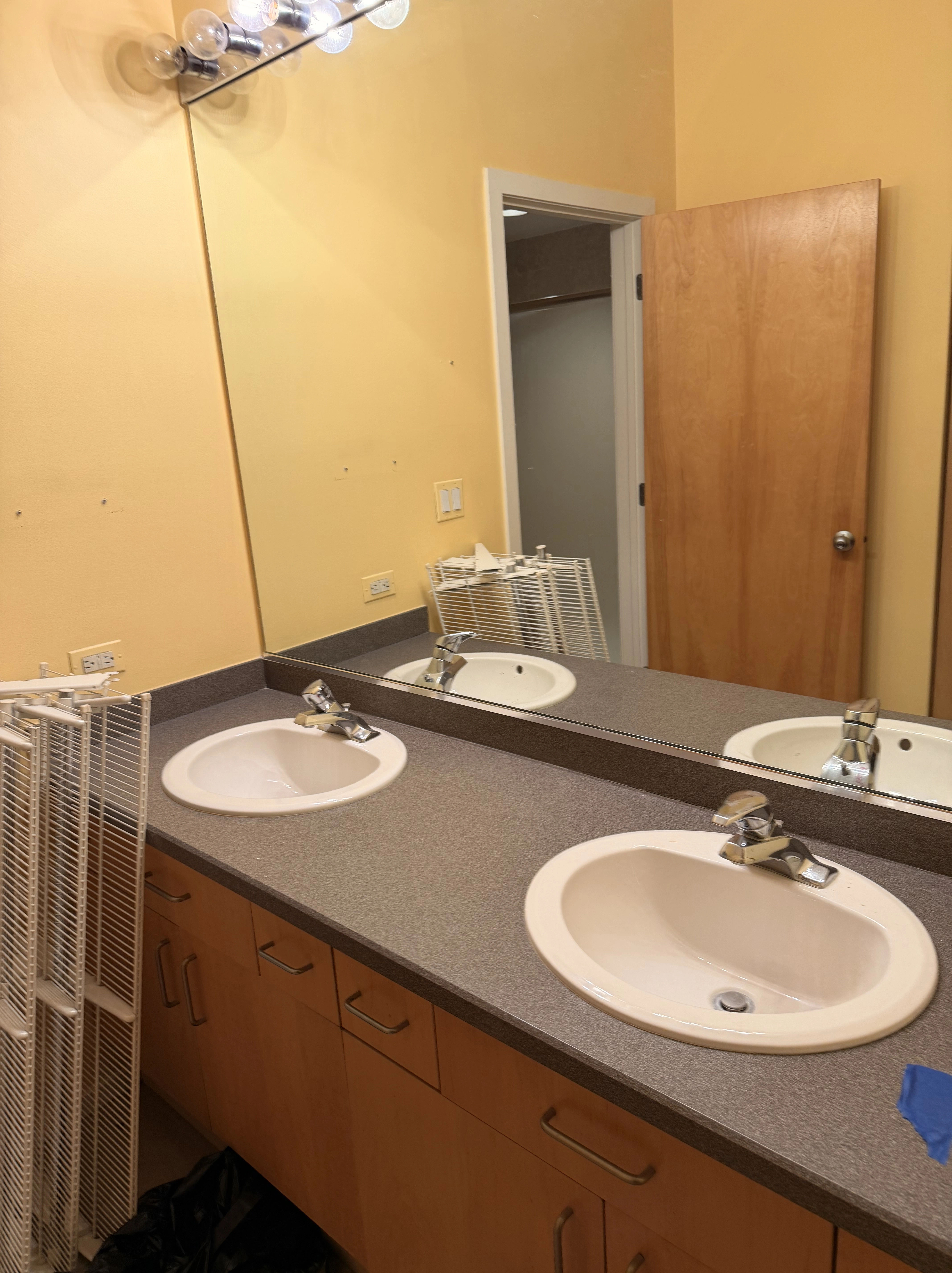 Before -- original condition at 420 S Clinton St, Unit 303A, Gotham Lofts, West Loop, prior to the Assembly Squad gut renovation