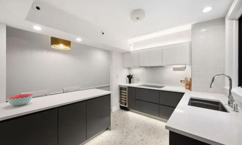 Modernized electrical and plumbing systems in a historic Chicago home