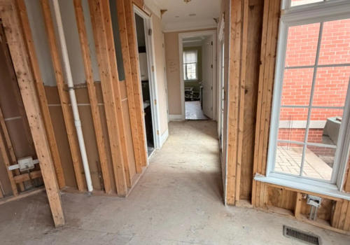 Wicker Park full kitchen renovation in progress -- gut renovation Chicago