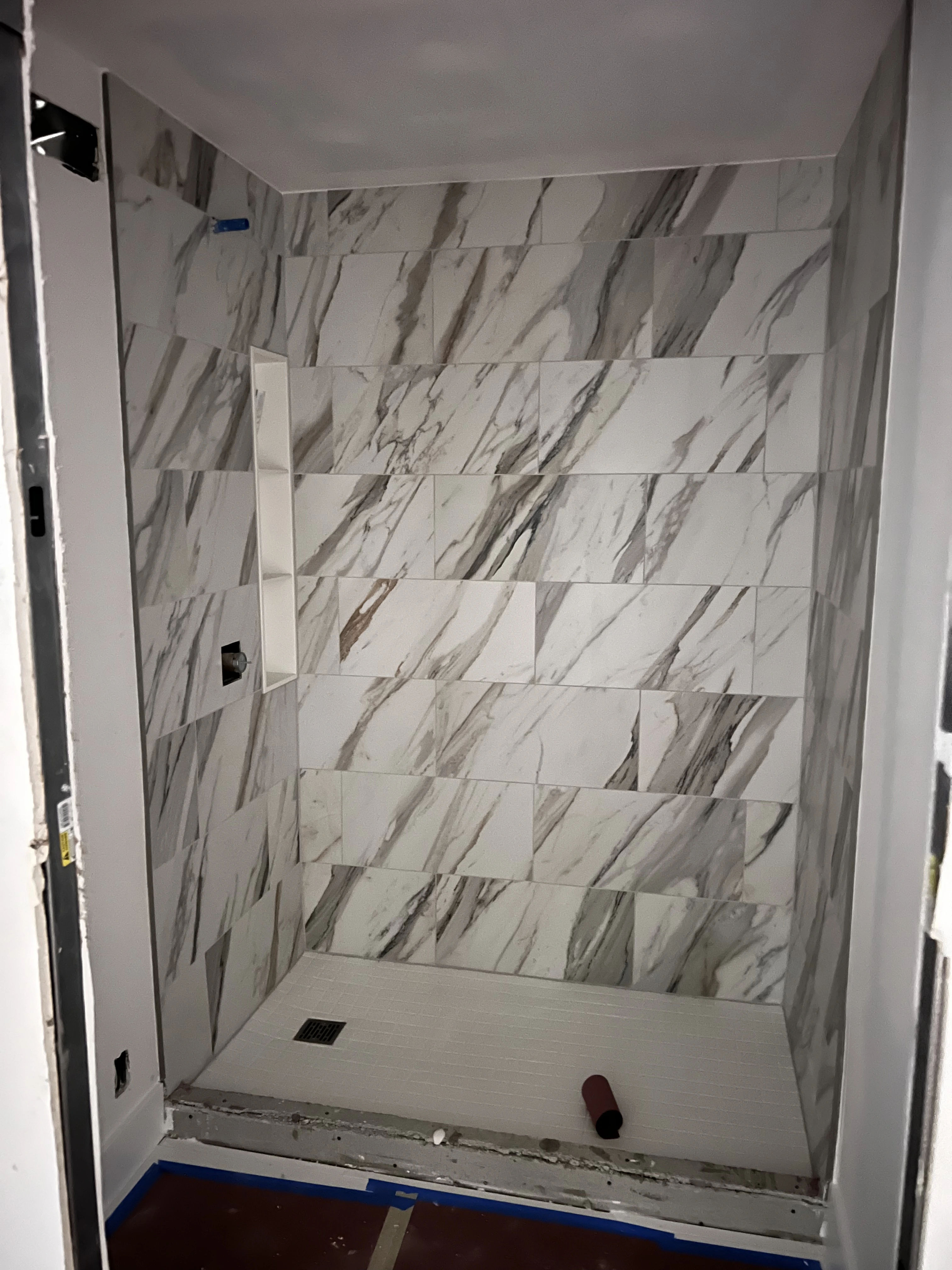 Custom kitchen cabinets being installed at Newberry Plaza