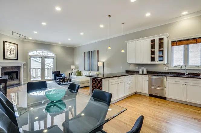 Logan Square kitchen before remodel - original cabinets
