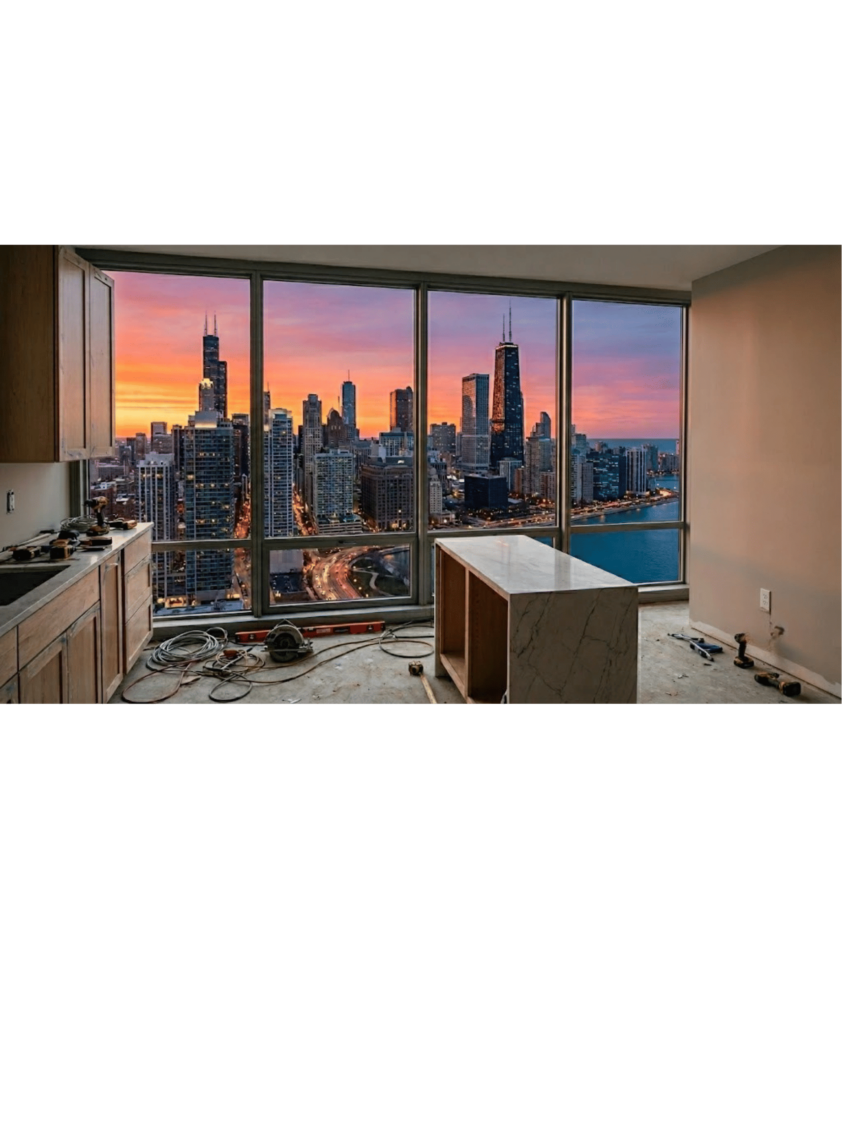 Chicago remodel timeline -- kitchen and bathroom renovation by Assembly Squad