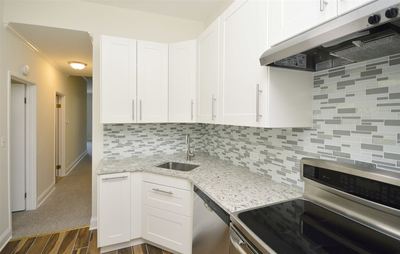 Boys Town condo after renovation with new kitchen and bedroom conversion