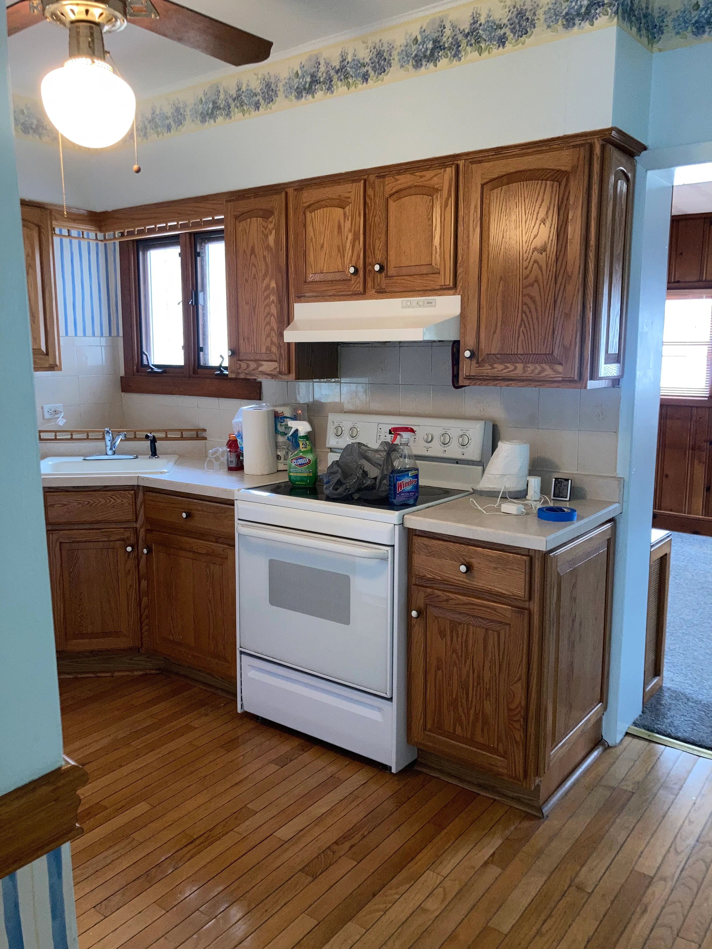 Andersonville kitchen before remodel N Magnolia Ave -- original cabinetry and finishes documentation in vintage Chicago home
