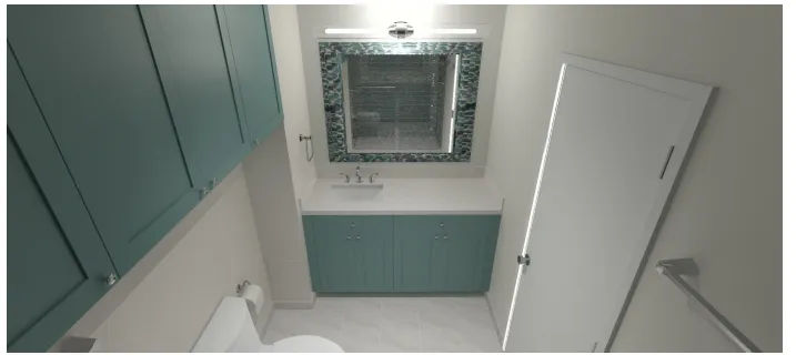 Classic bathroom design Old Town Chicago