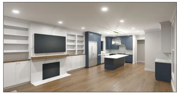 Contemporary kitchen design River North Chicago