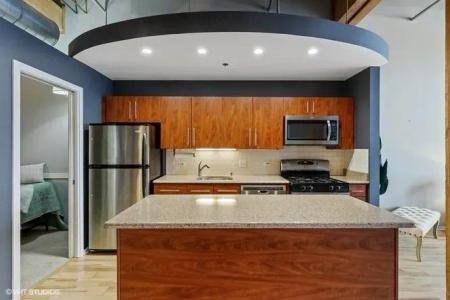 1632 S Indiana South Loop kitchen before remodel view 3 dated original