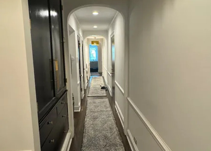 1242 N Lake Shore Drive Streeterville full condo renovation after -- luxury kitchen custom cabinets quartz wood flooring
