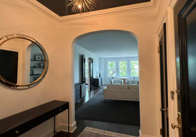 1242 N Lake Shore dining area after renovation -- custom furniture turnkey Streeterville