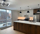 Open concept kitchen Hyde Park after wall removal with MSI quartz countertops and modern design