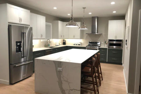 Open kitchen layout Lincoln Park luxury renovation $125K Chicago