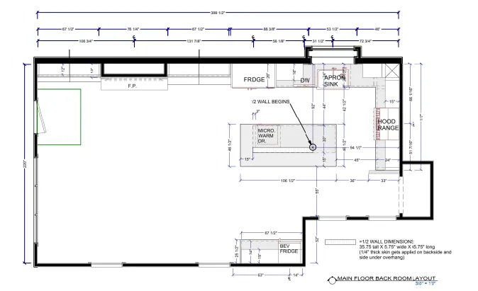 Modern Chicago kitchen design with island and custom lighting