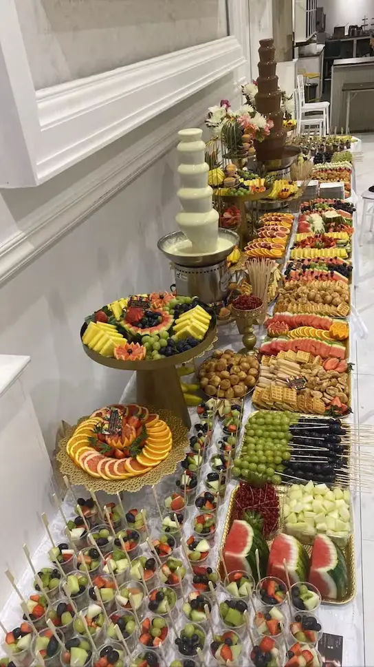 Fun and festive buffet setup