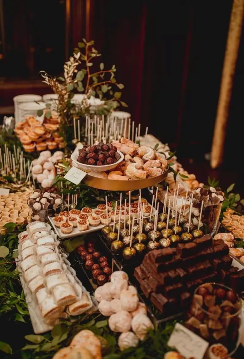 A sophisticated food arrangement