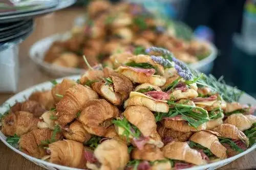 Discreet catering service in action