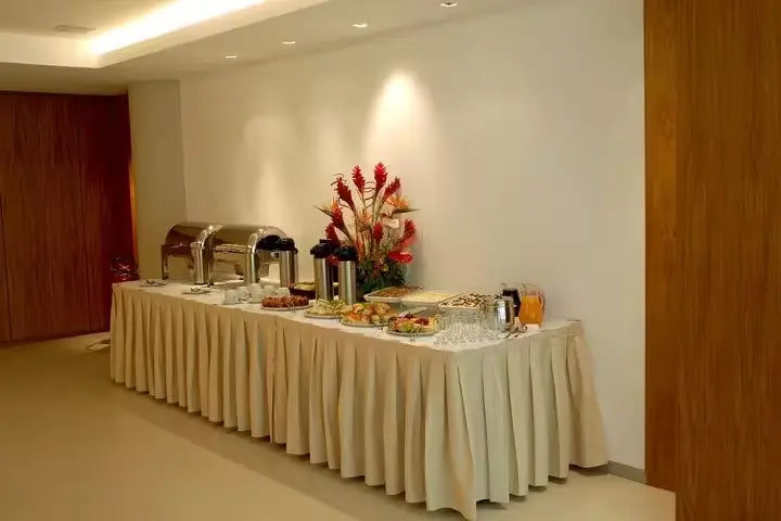 Complete buffet setup