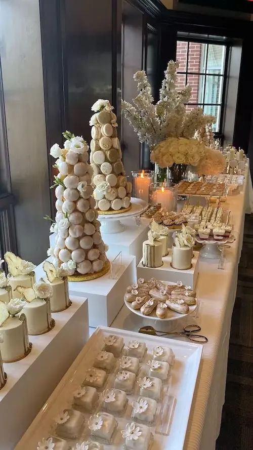 Lavish buffet setup for a wedding