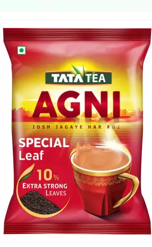 Tata Tea Agni Strong Leaf Black Tea Pouch (Kola Chah)  (250 g)