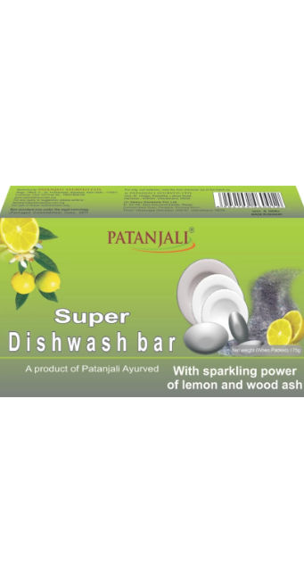 PATANJALI Super Dishwash Bar  (145 g)