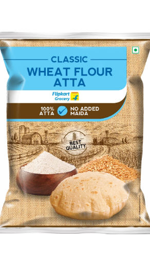 Classic Wheat Flour Atta by Flipkart Grocery (Whole-Wheat Flour)  (10 kg)