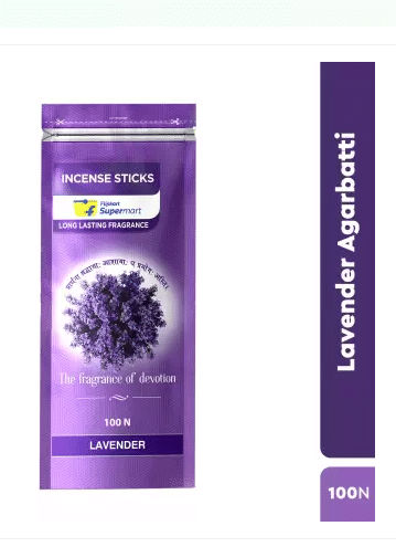 Flipkart Supermart Incense Sticks Lavender  (100, Set of 1)