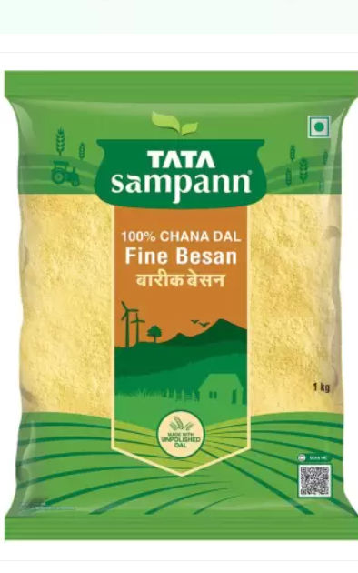 Tata Sampann 100% Chana Dal Fine Besan  (1 kg)
