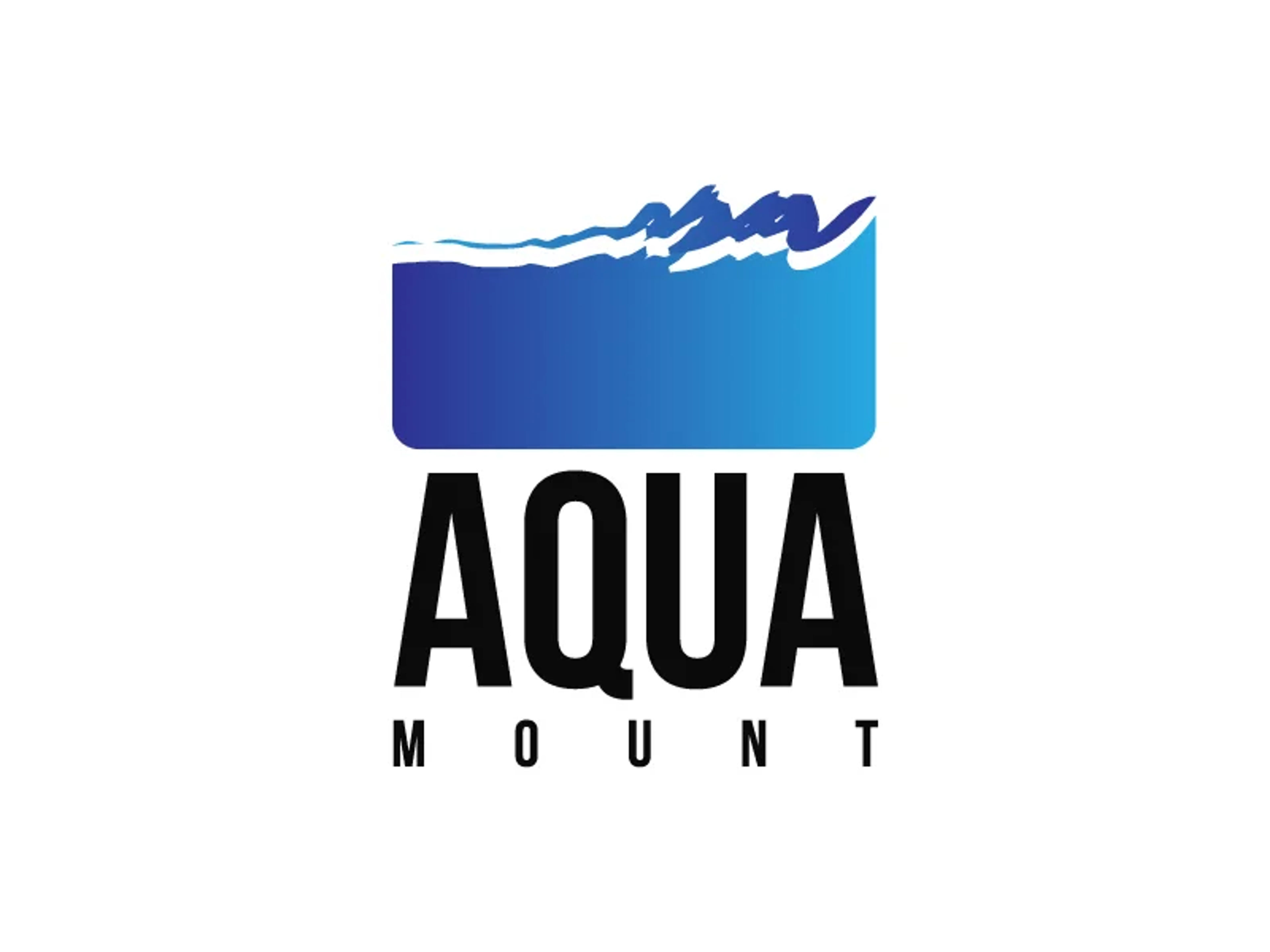 Aqua Mount logo — Light background