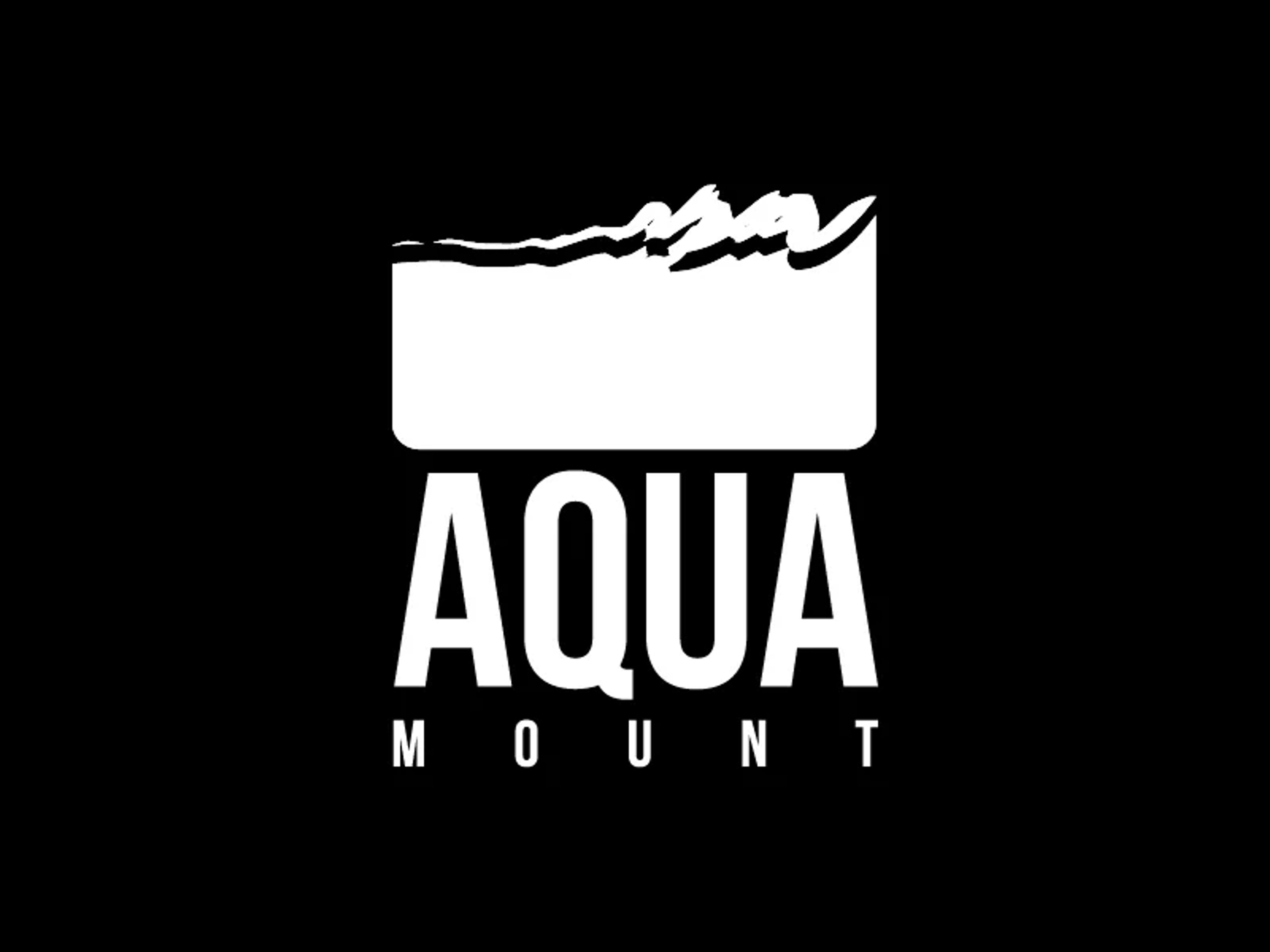 Aqua Mount logo — Monochrome